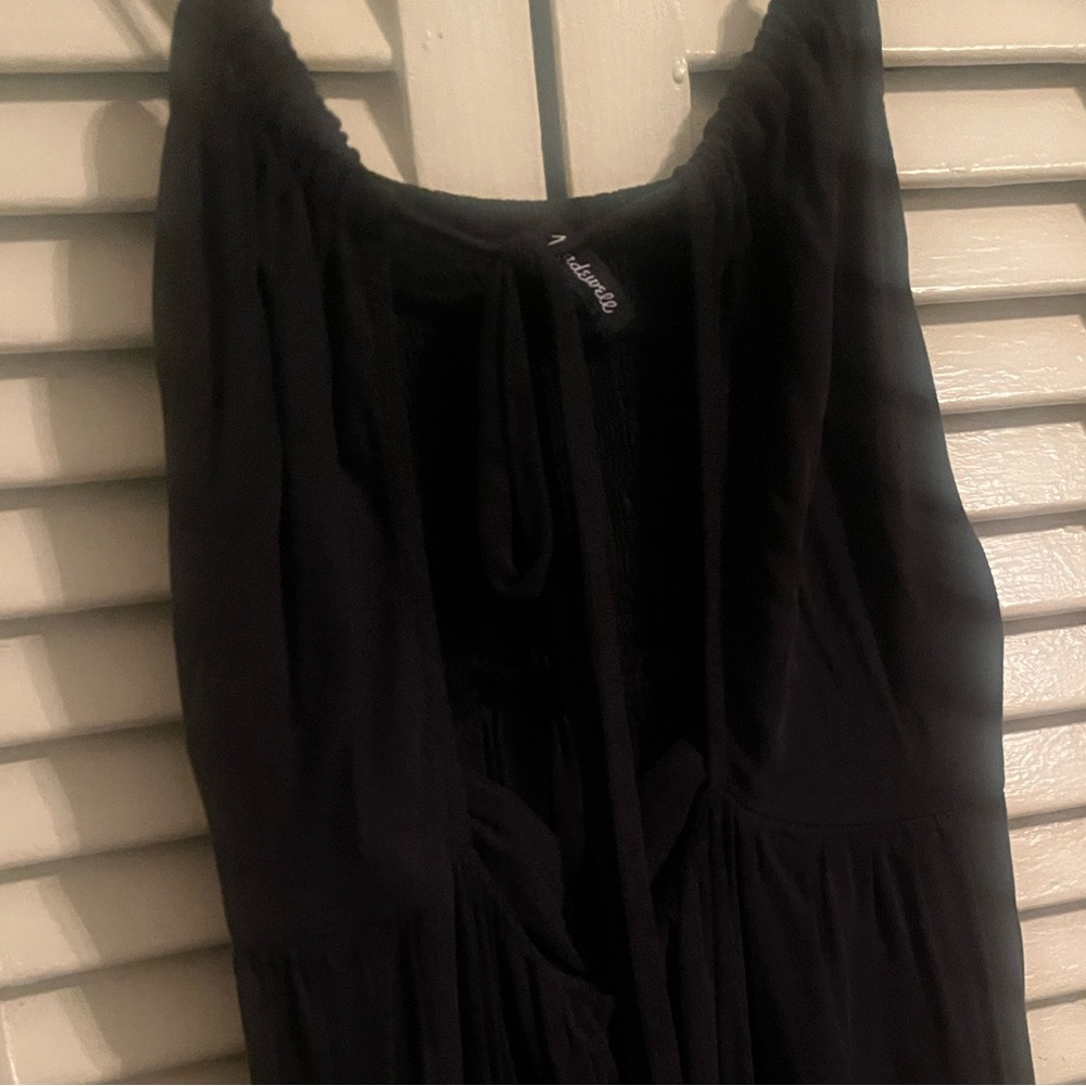 Madewell Black Cutout Tie-Front Maxi Dress - Women - Picture 6 of 6